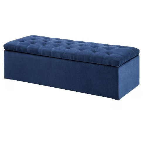 Navy Blue Ottoman