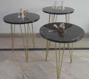 Wilson set of three decorative tables